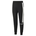 Sporthose PUMA "Around the Block Fleece-Hose Herren" Gr. XL, Normalgrößen, schwarz-weiß (black white) Herren Hosen