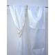 WHITE WONDER* Meterware Stoff fabric curtain Gardine weiss 3,25 Meter hoch Chivasso