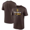 Men's Nike Brown San Diego Padres 2022 Postseason Authentic Collection Dugout T-Shirt