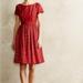 Anthropologie Dresses | Anthropologie Moulinette Soeurs Red Lace Dress Size 4 | Color: Red | Size: 4
