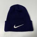 Nike Accessories | 031 - Vintage 90s Nike Air Swoosh Embroidered Navy Blue Beanie Cap Hat | Color: Blue/White | Size: Os