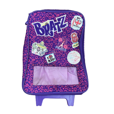 Disney Accessories | Bratz Rolling Suitcase Travel Bag Girls Doll Luggage 14x10" Handle Extends | Color: Purple | Size: One Size