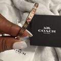 Coach Jewelry | Coach Rose Gold Gem Bracelet Bangle | Color: Gold | Size: Os