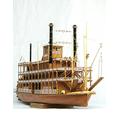 ZNYB Wooden Ship Model Kits For Adults Scale wood boat 1/100 classic wooden steam-ship building kits USS Mississippi 1870 model building kits