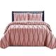 New Quilted Bedspread Throw Embossed Pattern Frilled Bedspreads with Matching Pillow Cases - Luxury Bedspread Bed Throw Coverlets Bedding Set (Pink, Super King)