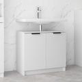 vidaXL Bathroom Cabinet High Gloss White 64.5x33.5x59cm Engineered Wood