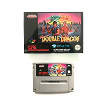 Cartouche de jeu Super Double Dragon pal, pour console de jeu vidéo snes pal
