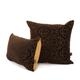 New Soft Vegas Brown Gold Shine Effect Geometric Dotted Medallion Pattern Fabric Handmade Cushion - 4 sizes Available - Includes Filling Pad