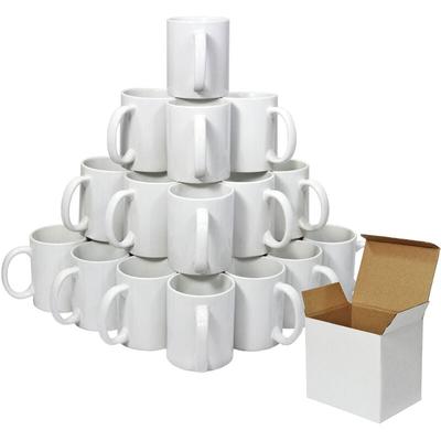 Monster Shop - PixMax 36 weiße unbedruckte polymerbeschichtete Tassen mit Präsentationsboxen für
