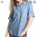 Anthropologie Tops | Anthropologie Cloth And Stone Chambray Top | Color: Blue | Size: M