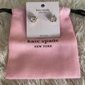 Kate Spade Jewelry | New! Kate Spade Rise And Shine Faux Diamond Stud Solitaire Earrings | Color: Gold | Size: Os