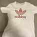 Adidas Tops | Adidas White Womens Tee Size L | Color: White | Size: L