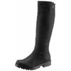 Winterstiefel RIEKER, Damen, Gr. 39, Normalschaft, schwarz, Lederimitat, unifarben, klassisch, Schuhe, Langschaftstiefel, Winterstiefel im klassischen Look, TEX-Membran