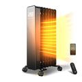 Electric Heater, Oil Filled Radiator 1500W Wifi Heater with 3 Heat Settings Modes, Child-lock and 24H timer, Smart Control and Free App-Smart Life, Adjustable Smart Panel Heating -7 Fin