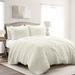 Lush Décor Emma Faux Fur Oversized Comforter Ivory 3Pc Set King - Triangle Home Décor 21T011990