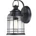 Westinghouse 611254 - 1 Light Textured Black Finish Wall Lantern Fixture (1Lt Wall Text Blk w/Clear Seeded Gls (6112500))