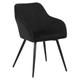 Chaise style vintage en velours noire