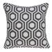 20" x 7" x 20" Cool Gray and White Pillow Cover With Poly Insert