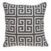 20" x 7" x 20" Cool Transitional Gray and White Pillow Cover With Poly Insert