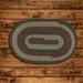 Brown/Gray 120 x 0.5 in Indoor/Outdoor Area Rug - Colonial Mills Brook Farm - Winter Green 4" Round | 120 H x 0.5 D in | Wayfair BF62R096X120