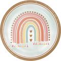 Creative Converting Boho Rainbow Paper Plates, 24 ct in Pink | Wayfair DTC360517DPLT
