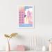 Oliver Gal Contemporary Feminine Paint Strokes - Painting in Paper in Blue/Pink | 17 H x 12 W x 1.75 D in | Wayfair 43327_10x15_PAPER_WHITE