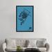 East Urban Home Airport Diagram Series 'New York (JFK)' Graphic Art Print on Canvas, Wood in Black/Blue/Green | 26 H x 18 W in | Wayfair