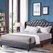 Alcott Hill® Tufted Low Profile Storage Standard Bed Upholstered/Faux leather in Brown | 50 H x 65 W in | Wayfair 24EE2718F52848D7A5E192440F6DFD01