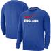 Men's Nike Royal England National Team Lockup Club Pullover Sweatshirt