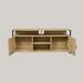 17 Stories TV Stand for TVs up to 60" Wood in Brown | Wayfair BF06B23E651E4491AB7F8D252A86BF38