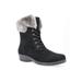 Women's Propet Winslow Suede Bootie by Propet in Black (Size 9 M)