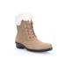 Wide Width Women's Propet Winslow Suede Bootie by Propet in Latte (Size 11 W)