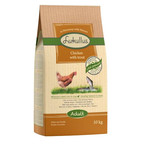 Sparpaket Lukullus 2 x 10/15 kg - Adult Huhn & Forelle (2 x 10 kg)