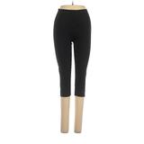 Adidas Active Pants - Mid/Reg Rise Skinny Leg Cropped: Black Activewear - Women's Size Small