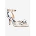 Wide Width Women's Shanaya Pump by J. Renee in Silver (Size 9 1/2 W)