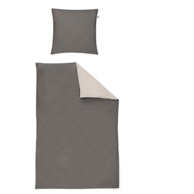 Wendebettwäsche IRISETTE "Alpaka-K 8414", beige (natur), B/L: 155cm x 200cm, , Flanell, B/L: 80cm x 80cm, Flanell, Obermaterial: 100% Baumwolle, Bettwäsche, wohlig warm und kuschelig Image