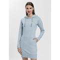 Sweatkleid RAGWEAR "BESS O" Gr. S (36), N-Gr, blau (light blue) Damen Kleider Freizeitkleider