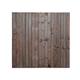 Premium Closeboard Fence Panel - Heavy Duty Vertical Feather Edge Fence Panels (Height 6ft (181.5cm) with Capping - Brown)