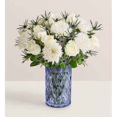 1-800-Flowers Everyday Gift Delivery In Loving Memory Bouquet W/ Blue Modern Vase | Happiness Delivered To Their Door