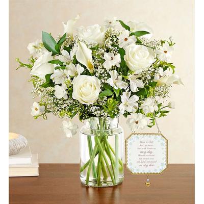 1-800-Flowers Everyday Gift Delivery Serenity Bouquet W/ Apothecary Jar & Suncatcher