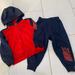 Nike Matching Sets | Adorable Nike Dri-Fit 2pc Sz 24month Joggers And Zip Up Hoodie | Color: Blue/Red | Size: 24mb