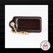 Coach Bags | 2.5" Large Coach Brown Patent Leather Brass Key Fob Bag Charm Keychain Hang Tag | Color: Brown | Size: Os