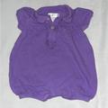 Ralph Lauren One Pieces | Infant Girl Ralph Lauren Purple Romper | Color: Purple | Size: 0-3mb