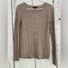 American Eagle Outfitters Sweaters | American Eagle Outfitters Cable Knit Sweater | Color: Gray/Tan | Size: S