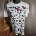 Disney Tops | Disney Mickey Mouse Faces Graphic Tee Shirt | Color: Black/White | Size: L