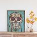 The Holiday Aisle® Sugar Skull Blue Wood in Brown | 20 H x 16 W x 1.5 D in | Wayfair 2BA394BC7F47443296ADDF169410C1E7