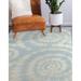 Blue/White 120 x 96 x 0.08 in Area Rug - Orren Ellis Yosmely Abstract Machine Woven Area Rug in | 120 H x 96 W x 0.08 D in | Wayfair