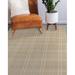 White 60 x 36 x 0.08 in Area Rug - Gracie Oaks Nasean Plaid Machine Woven Polyester Area Rug in Gold/Tan Polyester | 60 H x 36 W x 0.08 D in | Wayfair