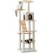 Tucker Murphy Pet™ 64" Chabeli Multi-Level Cat Tree Wood in Brown | 63.8 H x 19.7 W x 19.7 D in | Wayfair 0369C216FFDE461A9DEF6D425C617EC8