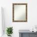 Amanti Art Farmhouse Wood Bathroom Vanity Non-Beveled Wall Mirror Wood in Brown | 28.75 H x 22.75 W x 0.875 D in | Wayfair A14005545645